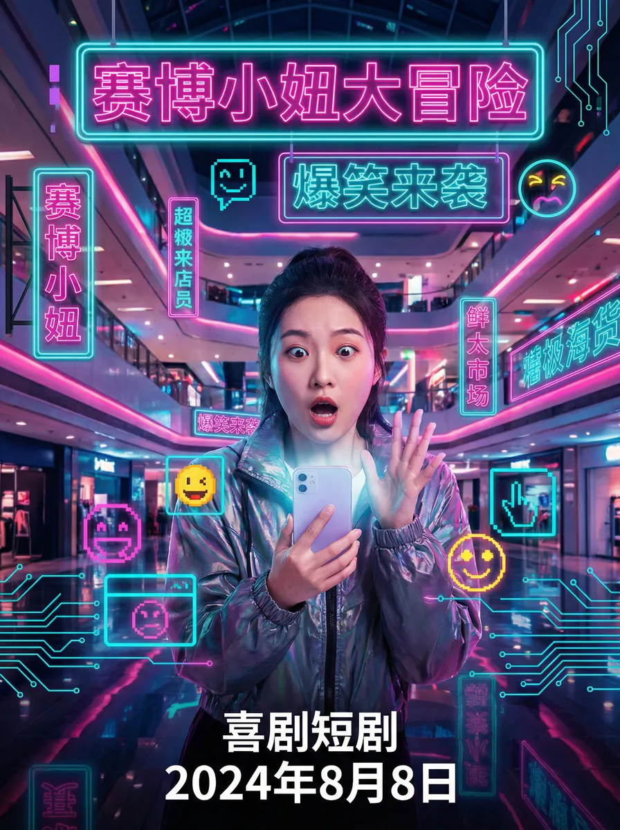 陆小凤之血衣之谜 搞笑喜剧短剧 - 赛博小妞大冒险海报